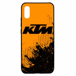Чехол для Xiaomi Redmi 9a KTM and grunge background - PrintSalon