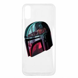 Чехол для Xiaomi Redmi 9a Mandalorian Helmet profil - PrintSalon
