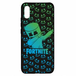 Чехол для Xiaomi Redmi 9a Marshmello Fortnite Dab Neon - PrintSalon