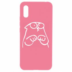 Чехол для Xiaomi Redmi 9a Милый Кот Саймона - PrintSalon