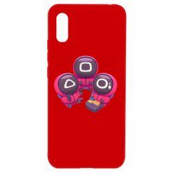 Чехол для Xiaomi Redmi 9a Милые солдаты из игры в кальмара - PrintSalon