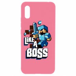 Чехол для Xiaomi Redmi 9a Minecraft Like a Boss - PrintSalon