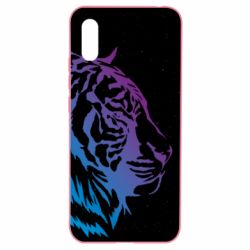 Чохол для Xiaomi Redmi 9a Neon Tiger - PrintSalon