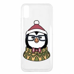 Чехол для Xiaomi Redmi 9a New Year's Penguin - PrintSalon
