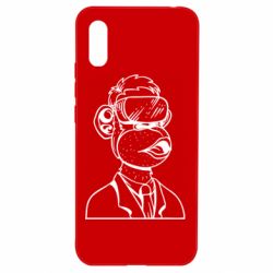 Чехол для Xiaomi Redmi 9a Обезьяна в виртуальных очках - PrintSalon