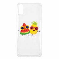 Чехол для Xiaomi Redmi 9a Pineapple with watermelon - PrintSalon