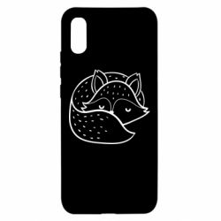Чехол для Xiaomi Redmi 9a Sleeping fox - PrintSalon