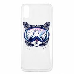 Чехол для Xiaomi Redmi 9a Snowboard Cat - PrintSalon