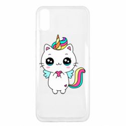 Чехол для Xiaomi Redmi 9a The cat is unicorn - PrintSalon