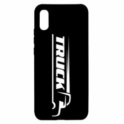 Чехол для Xiaomi Redmi 9a Truck simple art - PrintSalon