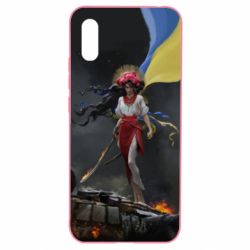 Чохол для Xiaomi Redmi 9a Українка захисниця - PrintSalon