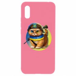 Чехол для Xiaomi Redmi 9a Военный котик - PrintSalon