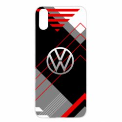 Чехол для Xiaomi Redmi 9a Volkswagen logo and abstraction - PrintSalon