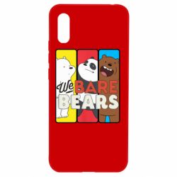 Чехол для Xiaomi Redmi 9a We bare bears collage - PrintSalon