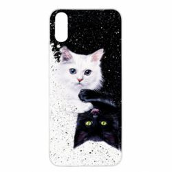 Чехол для Xiaomi Redmi 9a Yin and Yang cats - PrintSalon