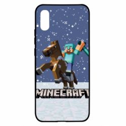 Чохол для Xiaomi Redmi 9a Зимовий Майнкрафт - PrintSalon
