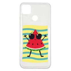 Чехол для Xiaomi Redmi 9c Арбуз на пляже - PrintSalon