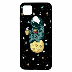 Чохол для Xiaomi Redmi 9c Astronaut and coffee - PrintSalon