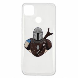 Чехол для Xiaomi Redmi 9c Bust of Mandalorian - PrintSalon