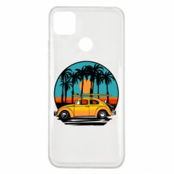 Чехол для Xiaomi Redmi 9c Car and sunset