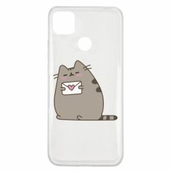 Чехол для Xiaomi Redmi 9c Cat with a letter - PrintSalon