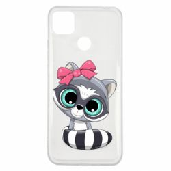 Чехол для Xiaomi Redmi 9c Cute raccoon - PrintSalon