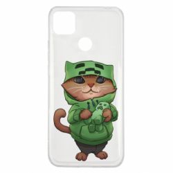 Чехол для Xiaomi Redmi 9c Кот Майнкрафт - PrintSalon