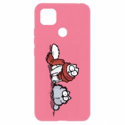 Чехол для Xiaomi Redmi 9c Кот Саймона Зима