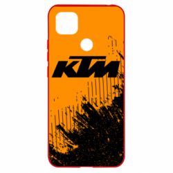 Чехол для Xiaomi Redmi 9c KTM and grunge background - PrintSalon