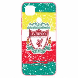 Чохол для Xiaomi Redmi 9c Liverpool and logo colors - PrintSalon