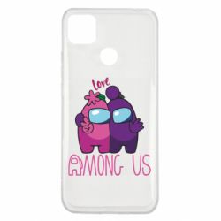 Чехол для Xiaomi Redmi 9c Love is Among Us - PrintSalon