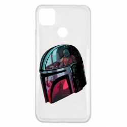 Чехол для Xiaomi Redmi 9c Mandalorian Helmet profil - PrintSalon