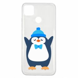 Чехол для Xiaomi Redmi 9c Penguin in a hat - PrintSalon
