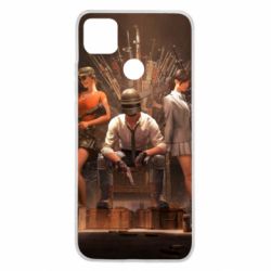 Чехол для Xiaomi Redmi 9c Pubg on the throne - PrintSalon