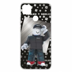 Чохол для Xiaomi Redmi 9c Roblox And Metal Logo - PrintSalon