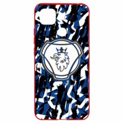 Чохол для Xiaomi Redmi 9c Scania logo and grunge - PrintSalon