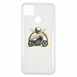 Чехол для Xiaomi Redmi 9c Skull and Bike - PrintSalon