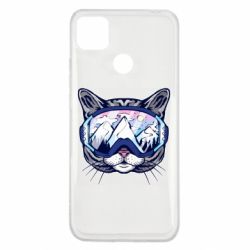 Чехол для Xiaomi Redmi 9c Snowboard Cat - PrintSalon