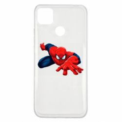 Чехол для Xiaomi Redmi 9c Spiderman and jump - PrintSalon