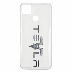 Чехол для Xiaomi Redmi 9c Tesla Car logo