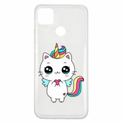 Чехол для Xiaomi Redmi 9c The cat is unicorn - PrintSalon