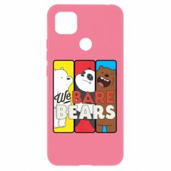 Чехол для Xiaomi Redmi 9c We bare bears collage