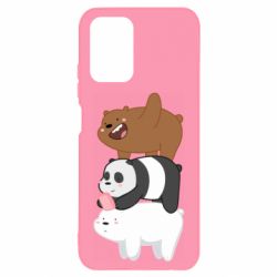 Чехол для Xiaomi Redmi Note 10 4G/10s Гризли Панда и Белый - PrintSalon