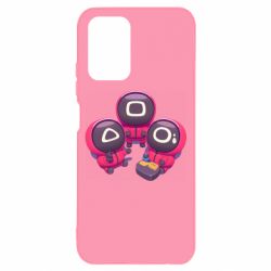 Чехол для Xiaomi Redmi Note 10 4G/10s Милые солдаты из игры в кальмара