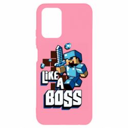 Чехол для Xiaomi Redmi Note 10 4G/10s Minecraft Like a Boss - PrintSalon