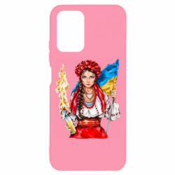 Чехол для Xiaomi Redmi Note 10 4G/10s Украинская девушка в венку - PrintSalon