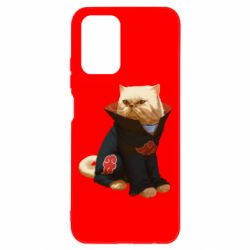 Чехол для Xiaomi Redmi Note 10 4G/10s Akatsuki angry cat - PrintSalon