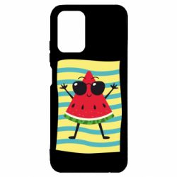 Чехол для Xiaomi Redmi Note 10 4G/10s Арбуз на пляже - PrintSalon