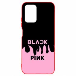Чехол для Xiaomi Redmi Note 10 4G/10s Blackpink pink fire - PrintSalon