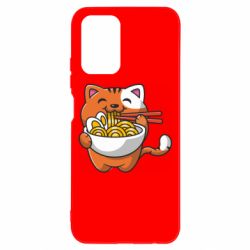 Чехол для Xiaomi Redmi Note 10 4G/10s Cat and Ramen - PrintSalon